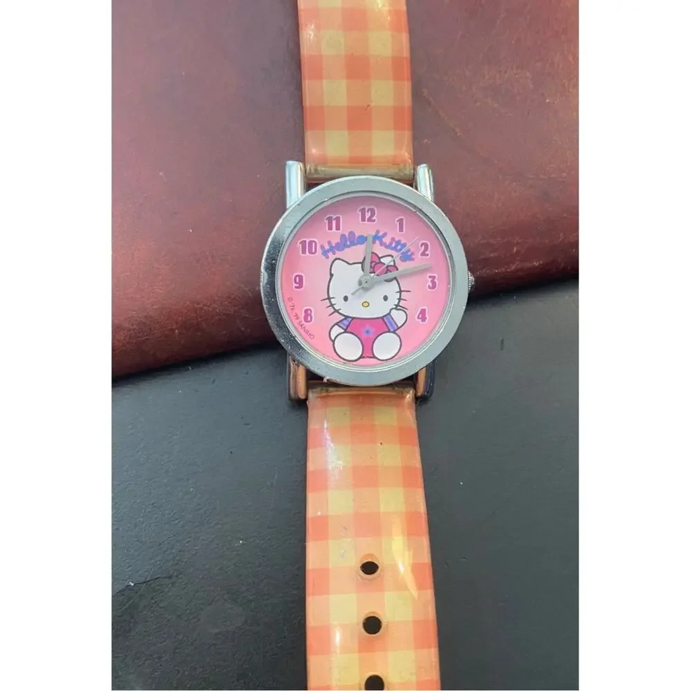 Women's Silver Tone Sanrio Hello Kitty 20mm Watch, Poly Band